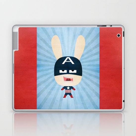 We are all rabbits \ Captain America - Todos somos conejos \ Capitan america Laptop & iPad Skin