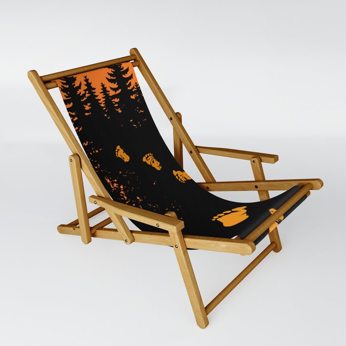 Bigfoot Tracks At Sunset Sling Chair