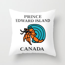 Prince Edward Island, Hermit Crab Throw Pillow