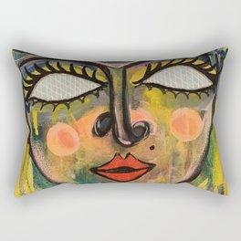 Abstract Painting of a Magical Woman Rectangular Pillow