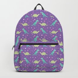 Cute Dinosaurs in Love, Purple Backpack | Couple, Dinosaurs, Painting, Hearts, Illustration, Dinosaur, Be My Valentine, Heart, Valentines, T Rex 