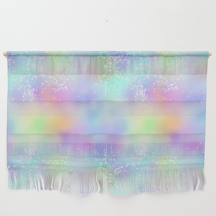 Pretty Holographic Glitter Rainbow Wall Hanging