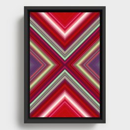 Electronic Ruby Framed Canvas