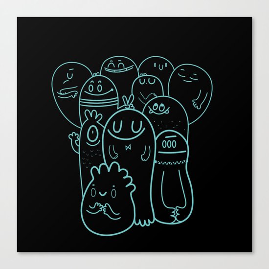 Family portrait Canvas Print