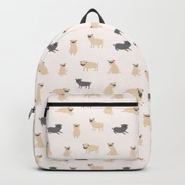 Pug Pattern Backpack