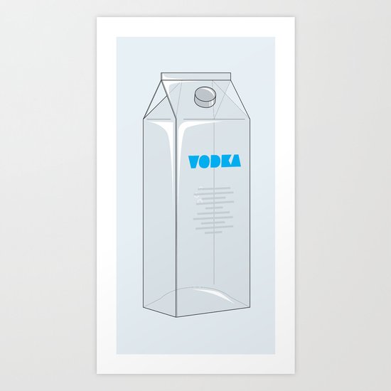 Vodka in a box Art Print