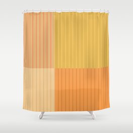Color Block Line Abstract IV Shower Curtain