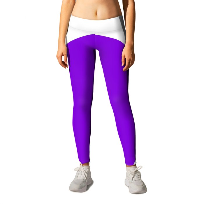 0 (Violet & White Number) Leggings