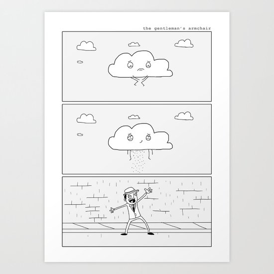 Singing in the Rain Art Print