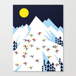 THE MOUNTAINS. NIGHT. Canvas Print