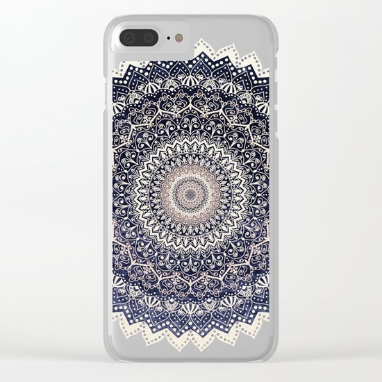 WARM WINTER MANDALA Clear iPhone Case
