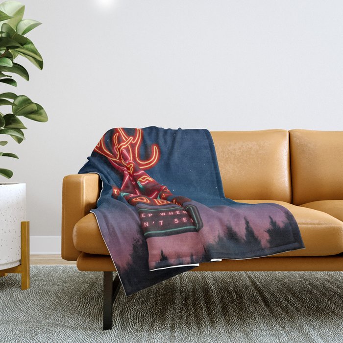 Stag sherpa store throw