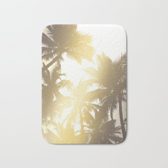 Palm tree print Bath Mat