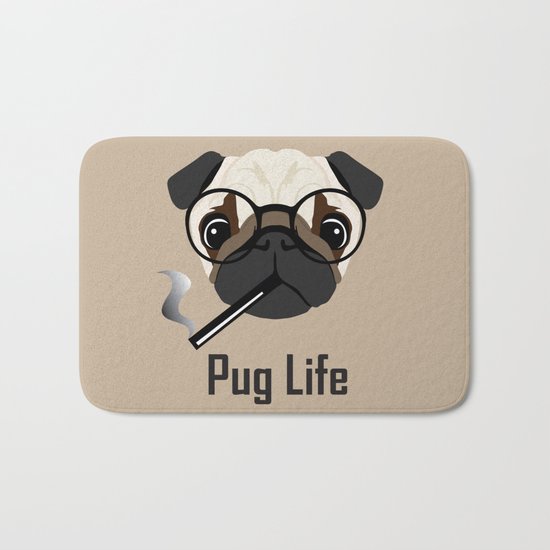 Pug Life Bath Mat
