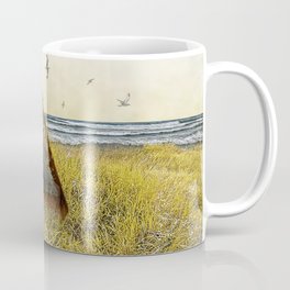 Stranded Wooden Boat on a Beach Mug