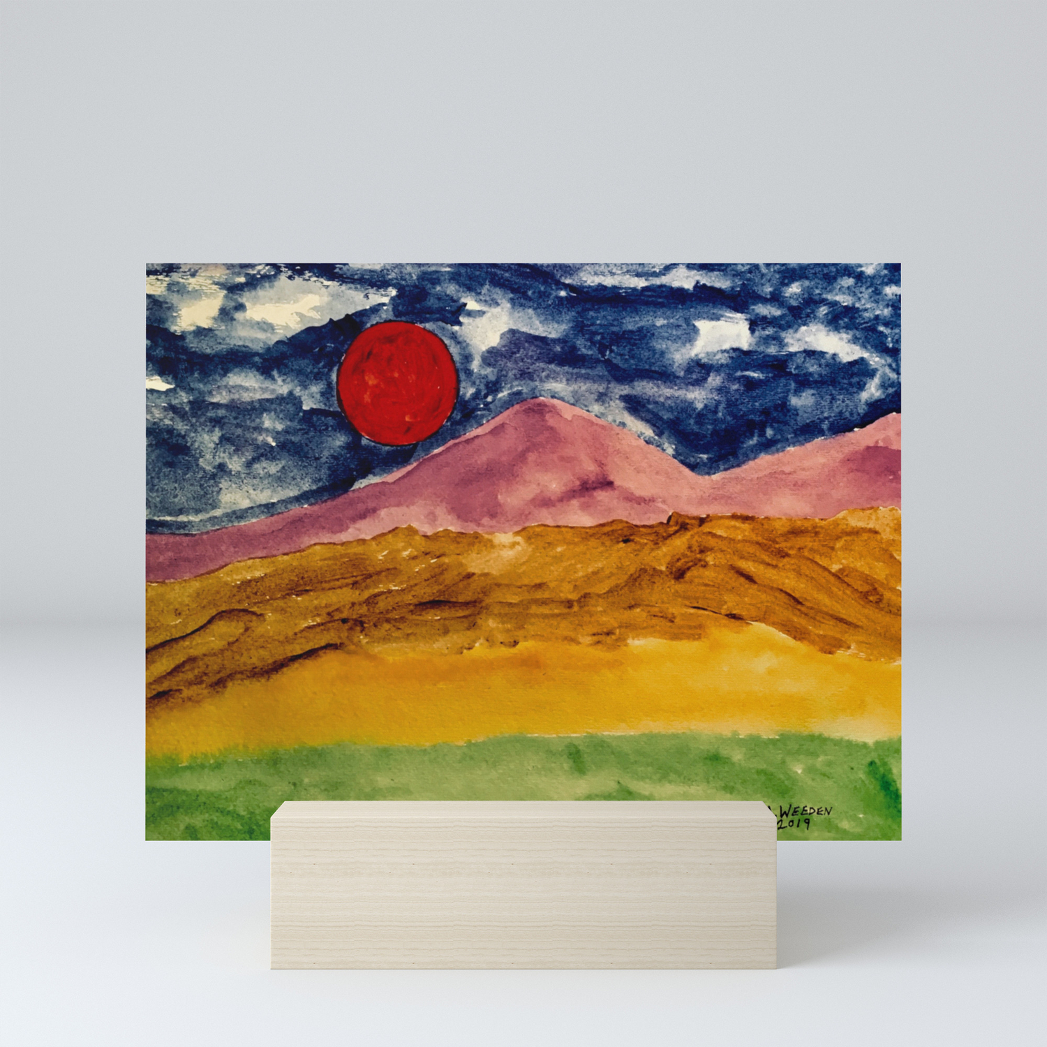 Blood Moon Mini Art Print By Artweeden Society6