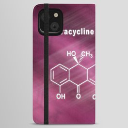 Tetracycline antibiotic, Structural chemical formula iPhone Wallet Case