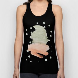Watercolor Dots and Paint Stroke Phone Wallpaper Tank Top
