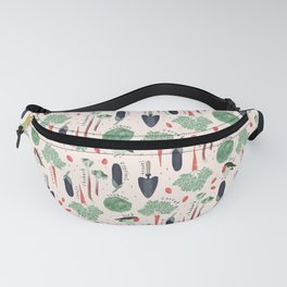 Gardens are for the birds Fanny Pack | Gardening, Carrots, Rhubarb, Emily Schuldt, Vintage, Produce, Drawing, Birds In The Garden, Eggplant, Cabbage 