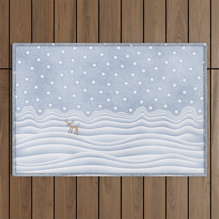 Snow Day Outdoor Rug