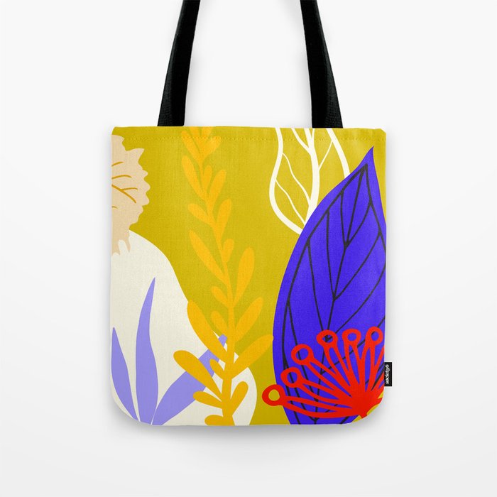Summery Autumn Colorful Leaves  Tote Bag