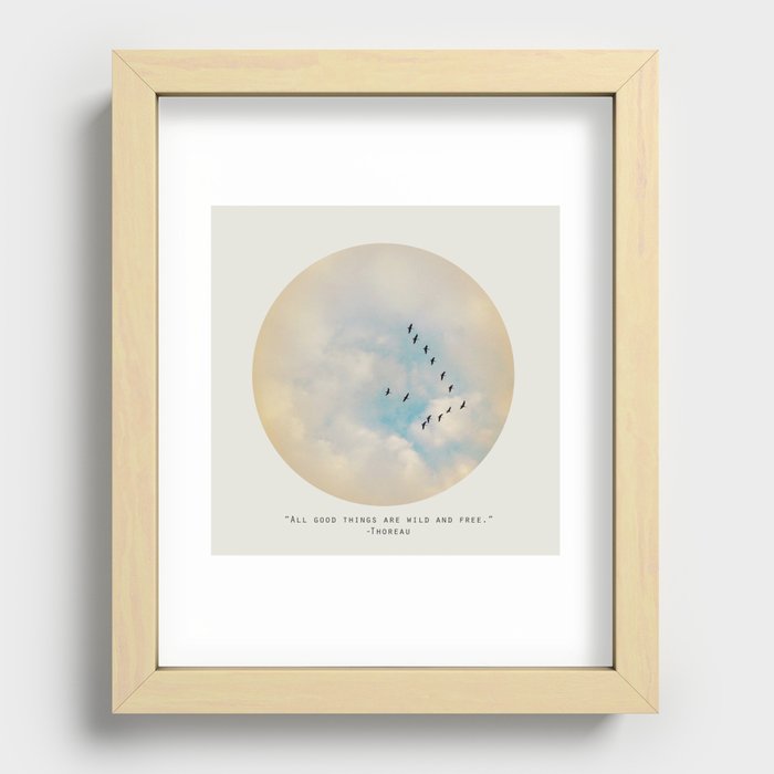 All Good Things (Birds) Recessed Framed Print