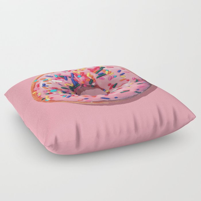 Pink Donut Floor Pillow