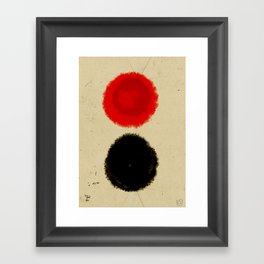 Two circles Framed Art Print