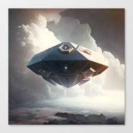 Octagonal Flying Object UFO - US Airspace Canvas Print