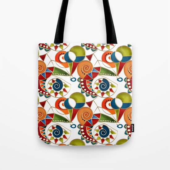 The art design. Carousel. Tote Bag