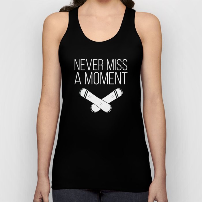 Never Miss A Moment Snowboarder Winter Tank Top