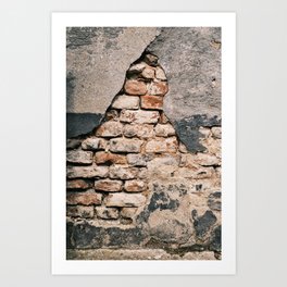 Rustic old brick wall | The Netherlands | Travel & Street Photography | Fine Art Photo Print Art Print
