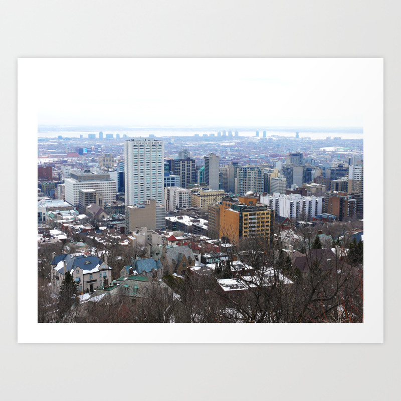 Montreal Cityscape Art Print By Caronator Society6