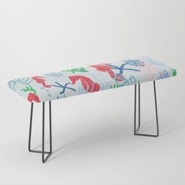 Vibrant sea life sea horse pattern Bench