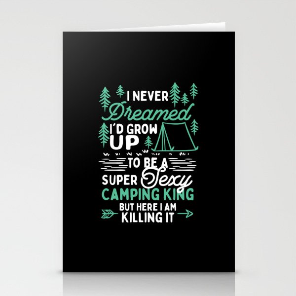 Camping King Stationery Cards