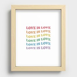 Love is love Recessed Framed Print