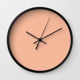 Simply Solid - Peach Quartz Wall Clock