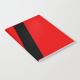 Letter V (Black & Red) Notebook