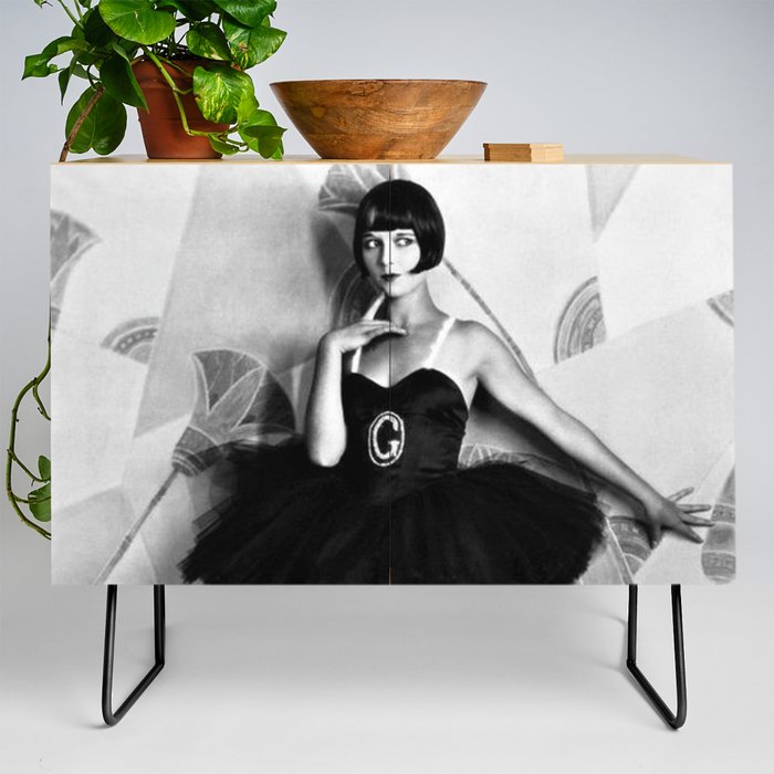 Louise Brooks, The Girl That Danced the Charleston, Jazz Age Flapper black and white photography - photographs wall decor Credenza
