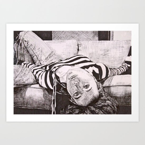 Upside Down Art Print