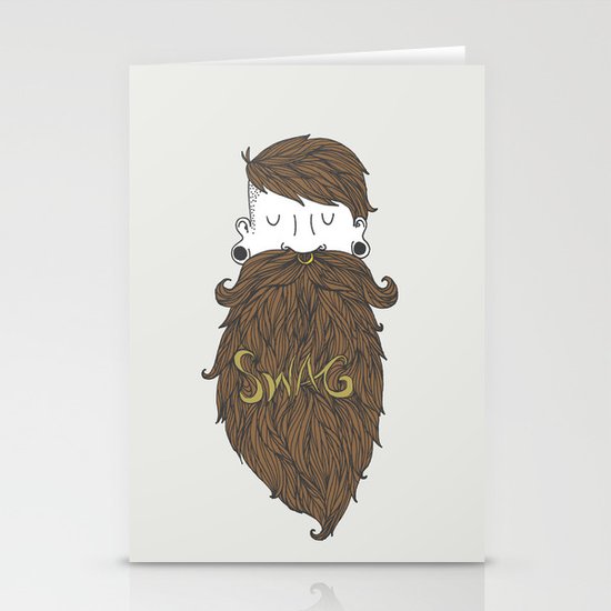 Beard Swag (Highlights) Stationery Cards