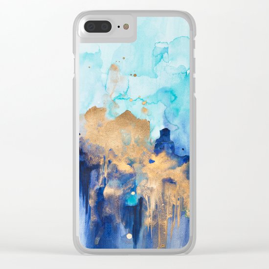 Abstract watercolor Clear iPhone Case