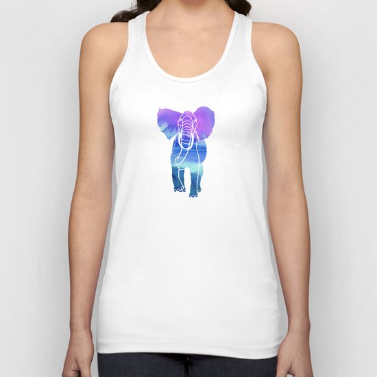 Watercolor Elephant Unisex Tank Top