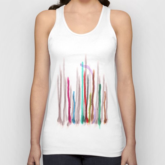 Rainbow Seeds Sprouts Circle of Life Flowers Unisex Tank Top