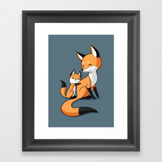 Surprise Hug Framed Art Print