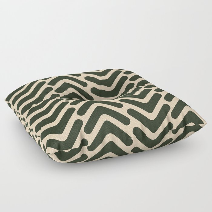 Green Arrow Pattern Floor Pillow