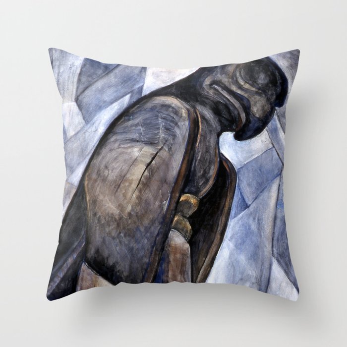 Emily Carr - Big Eagle, Skidegate - Canada, Canadian Oil Painting - Group of Seven Throw Pillow
