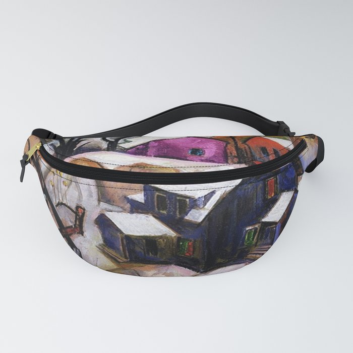 Bach Chord - Winter in a Small Town landscape painting William Sommer Fanny Pack