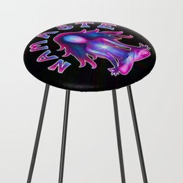 Namaste Psychedelic Yoga Silhouette Counter Stool