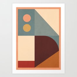 Abstract Geometric Shapes 47 Art Print